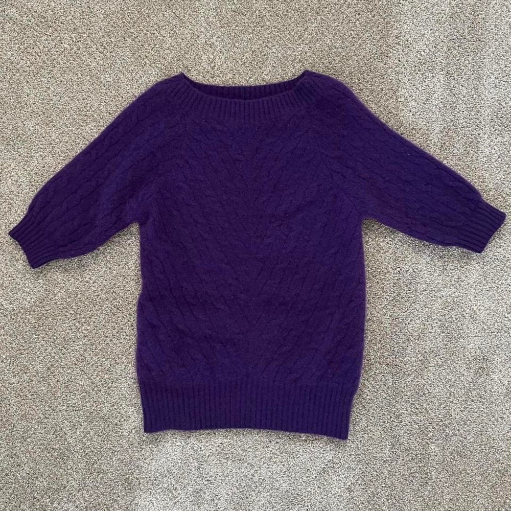 Purple‎ Black Label Ralph Lauren Cashmere Top